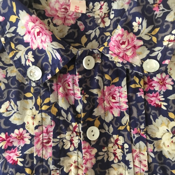 SUNBOREE GIRL'S FLORAL COTTON DRESS SIZE 6-7 - Picture 3 of 4